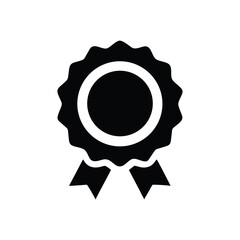 Award ribbon isolated on white background symbol of achievement and excellence isolated on transparent background