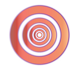 Concentric Circle Target PNG | Abstract Ring Pattern Illustration