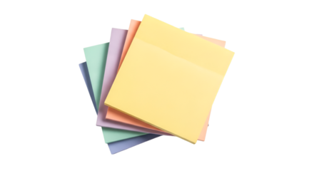 Stack of Colorful Sticky Notes notepad paper
