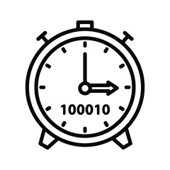 Alarm clock showing three oclock, isolated on, a symbol of time management and deadlines