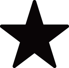 星のアイコン　モノトーン