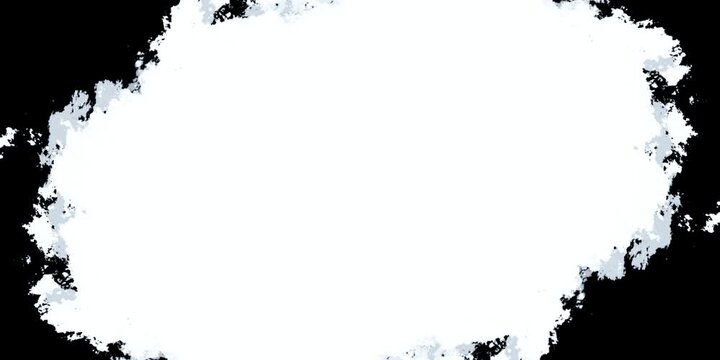 Paint Brush Scribble Transition Abstract Stroke Alpha Transparent Background, diagonal direction. Brush stroke black and white transition animation background.