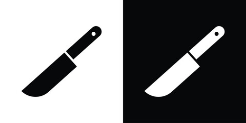 Kitchen knife icon design element for website and app ui design projects