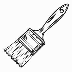 Paint Brush vector illustration.