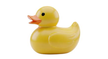 Yellow Rubber Duck Toy on Black Background bath toy