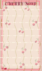 Cute note background