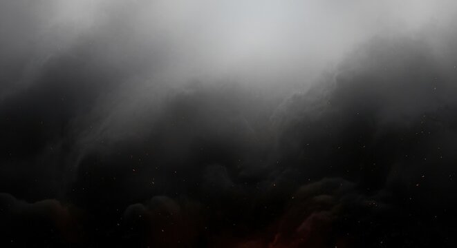 Dramatic dark storm clouds creating a moody and atmospheric background ideal for adding depth and emotion to designs