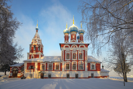 View of the ancient Tsarevich Dimitry Church on the Blood. Uglich, Yaroslavl Region, Golden Ring of Russia