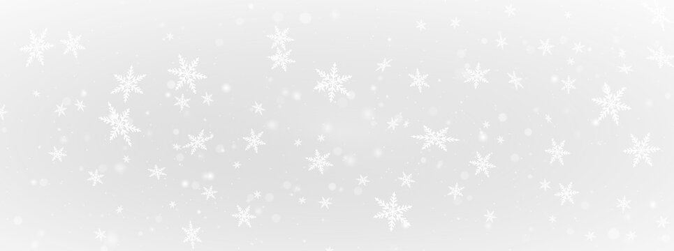 Holiday png snowfall background with star elements - Powered by Adobe