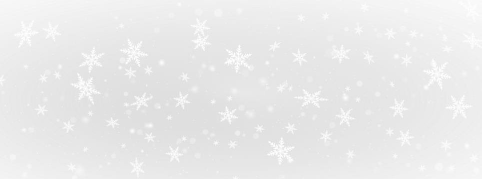 Holiday png snowfall background with star elements