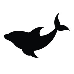 one stroke whale abstract diving line art