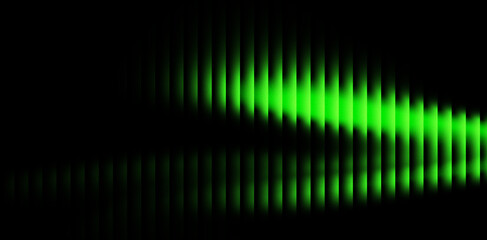 green glowing abstract wave glassy background