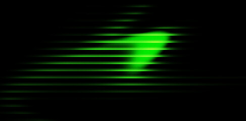 green glowing abstract wave glassy background