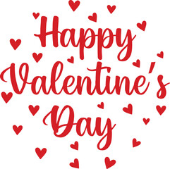 Print A festive Valentine’s Day design featuring bold red lettering surrounded by scattered red hearts. Perfect for greeting cards, t-shirts, posters, and romantic holiday decorations.