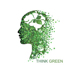 Think green concept