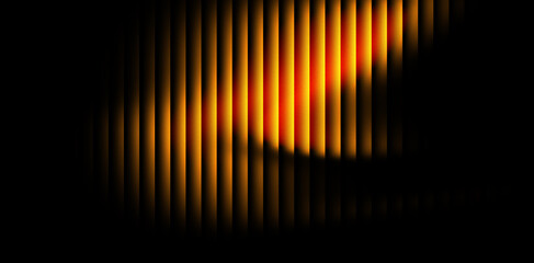 yellow glowing abstract wave glassy background