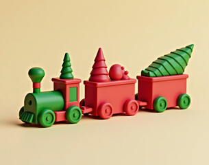 tren, navidad, tren navideño, juguete, capacitar, plasticos, niño, juego, locomotor, aislada, auto, infancia, diversión, variopinto, madera, rojo, acarrear, transportación, amarilla, objeto