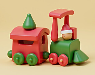 tren, navidad, tren navideño, juguete, capacitar, plasticos, niño, juego, locomotor, aislada, auto, infancia, diversión, variopinto, madera, rojo, acarrear, transportación, amarilla, objeto