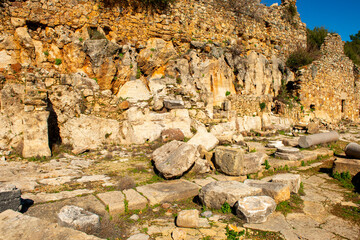 The ancient city of Syedra has located about 20 km. southeast of Alanya district of Antalya, on a...
