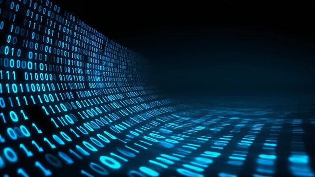 Dynamic Binary Code Background for Technology, Digital Concepts and Data Analysis