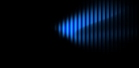 blue glowing abstract wave glassy background