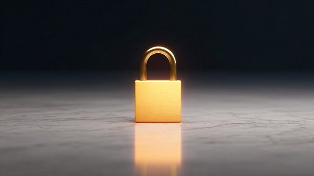 Locking security measures studio setting product image modern environment close-up view concept of protection