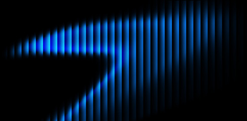 blue glowing abstract wave glassy background