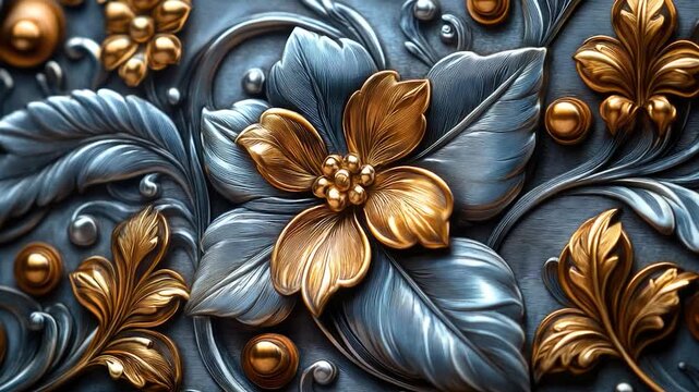 A close-up view of a decorative art piece, ideal for use in editorial or commercial contexts where a detailed look at the design is required