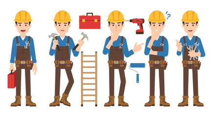 Craftsman team in action, ready for your project needs, offering expertise, from toolbox to wrench, conveying professionalism and skill in every task