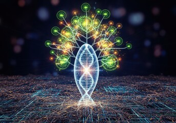 Innovative technology DNA tree offers modern science solutions growth