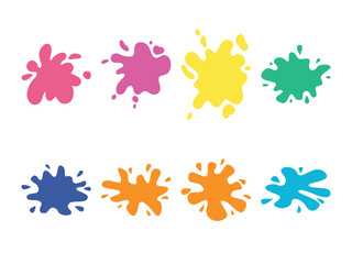 Vibrant Paint Splashes for Creative Design Projects