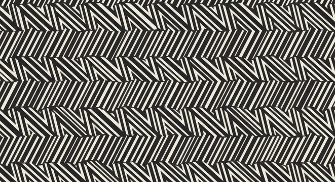 Monochrome zigzag stripes repeating pattern texture