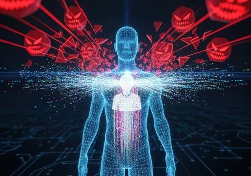 Protecting human digital self from malicious virus and cyber threats