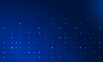 Abstract blue night sky background with bright cosmos stars and light particles