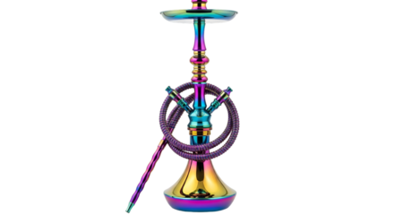Rainbow Iridescent Shisha Pipe with Hose hookah water pipe