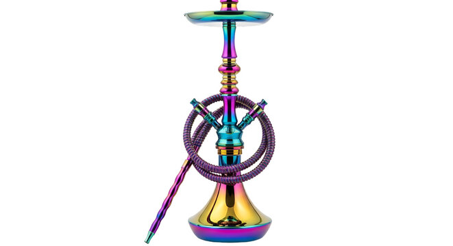 Rainbow Iridescent Shisha Pipe with Hose hookah water pipe