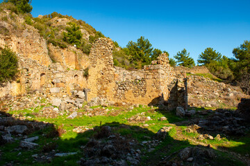 The ancient city of Syedra has located about 20 km. southeast of Alanya district of Antalya, on a...