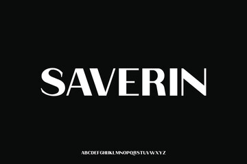 Fototapeta premium Display alphabet font vector design suitable for headline, poster, logo, magazine and many more