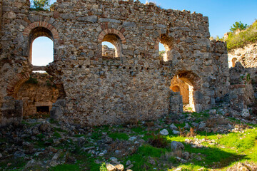 The ancient city of Syedra has located about 20 km. southeast of Alanya district of Antalya, on a...