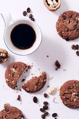 Espresso i ciasteczka czekoladowe