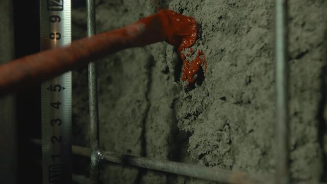 Concrete Scale Measurement Construction Engineering Material Close-up