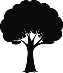 vector tree silhouette