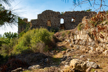 The ancient city of Syedra has located about 20 km. southeast of Alanya district of Antalya, on a...