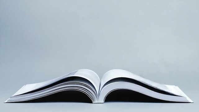 A book lying on a flat surface, ready for reading