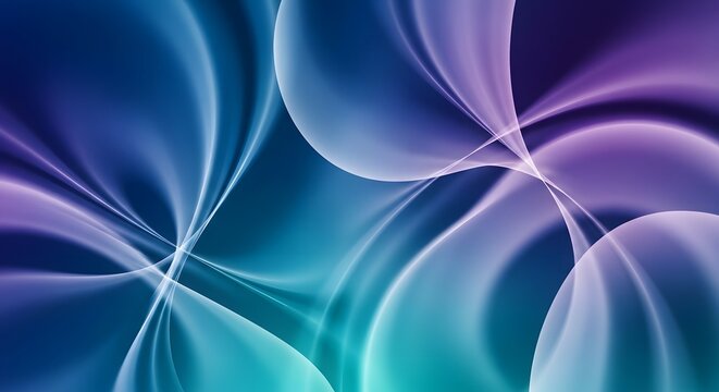Abstract blue vector background with smooth, futuristic wave lines for digital art wallpaper design