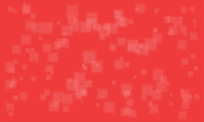 Abstract background of soft, glowing squares on a vibrant red backdrop
