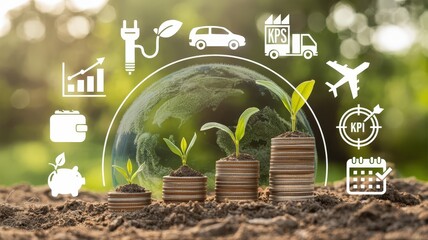 Growing financial investments demonstrate increasing sustainability and economic progress within a natural setting