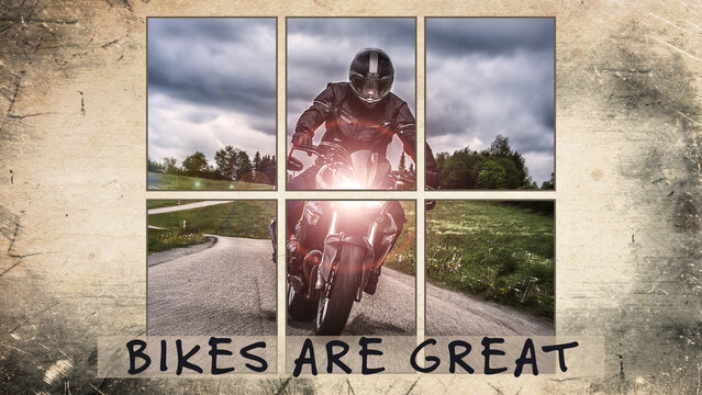 Four Separated Screens Overlay