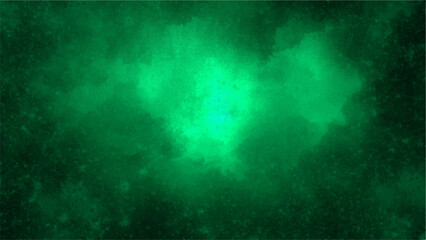 Dark Emerald Green Grunge Texture Background with Abstract Vintage Paper Style. Black-Green Smoke, Foggy Spotlight, Distressed Wall Surface, Ideal for Horror, Halloween, and Moody Artistic Design