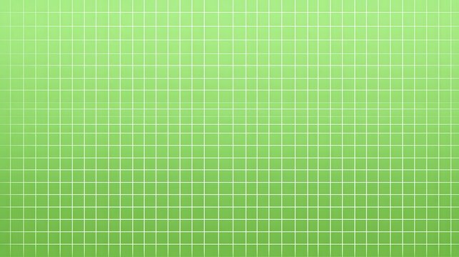Abstract geometric grid pattern featuring clean white lines overlaid on a seamless vibrant green gradient background ideal for digital design